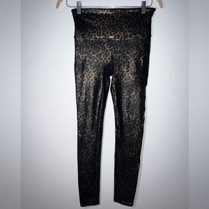 Faux leather cheetah print